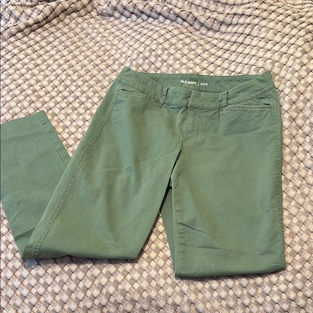 Old Navy Olive Straight Leg Pants